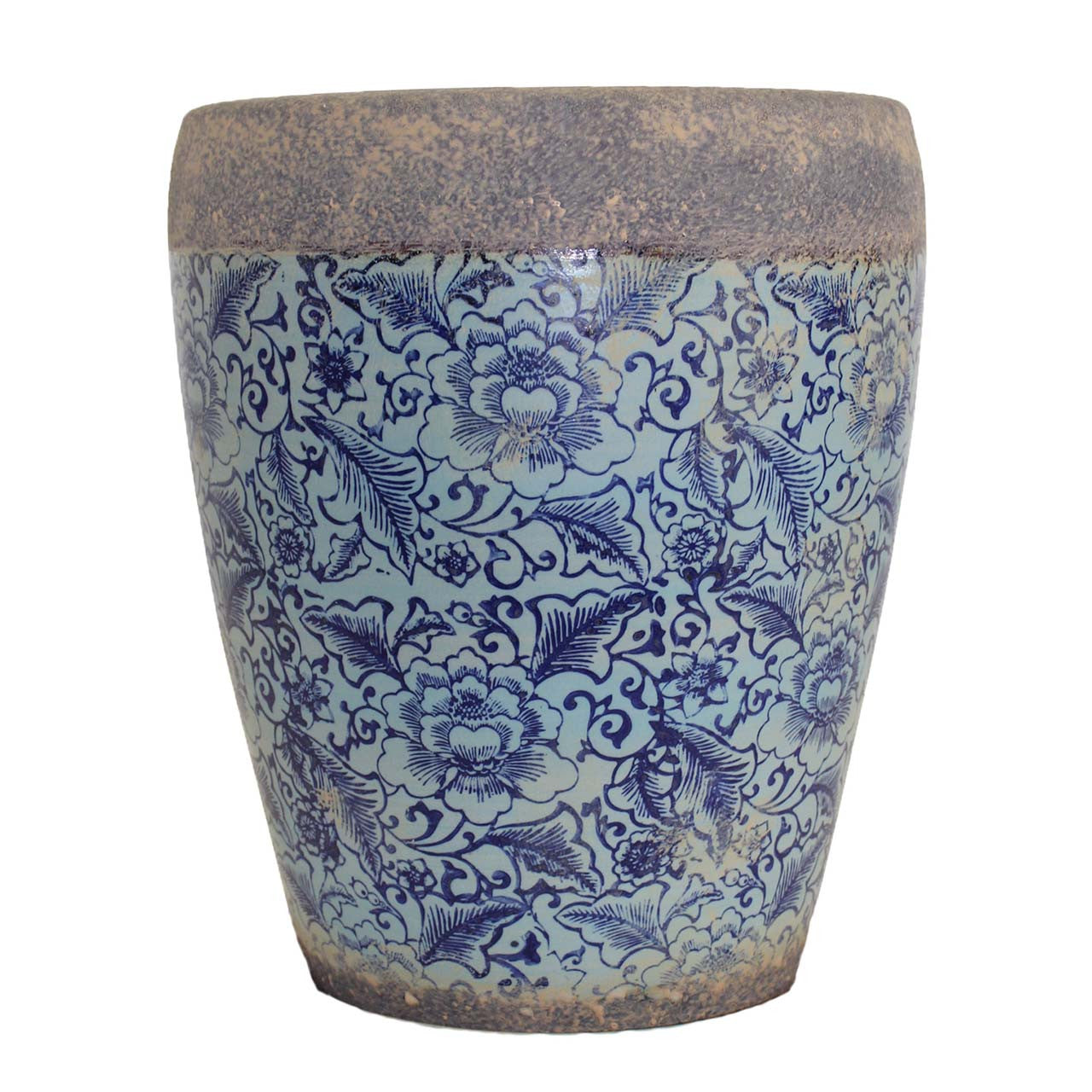 Tang Rustica Tall Planter - Blue