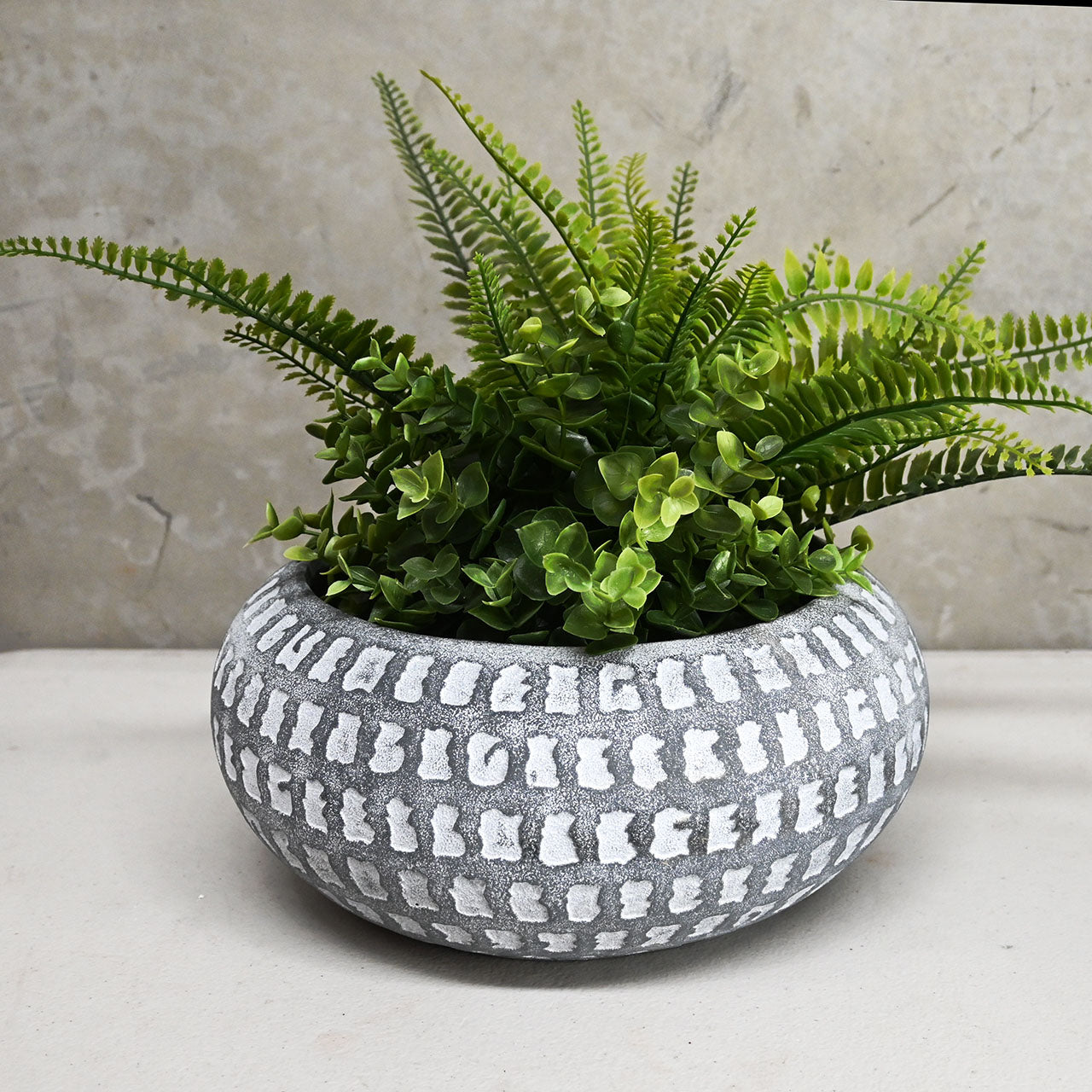 Dart Bowl Planter - Grey