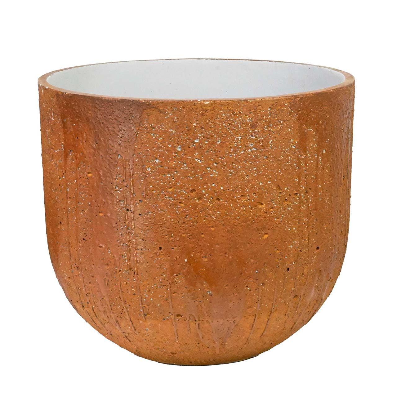 LimeCrete Egg Pot - Rust