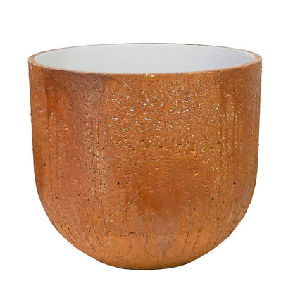 LimeCrete Egg Pot - Rust
