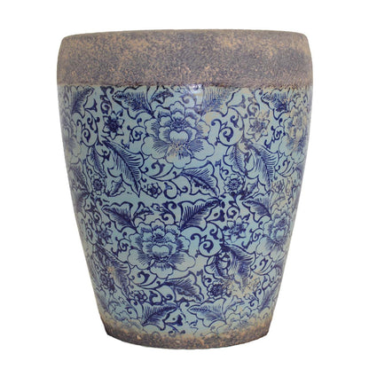 Tang Rustica Tall Planter - Blue