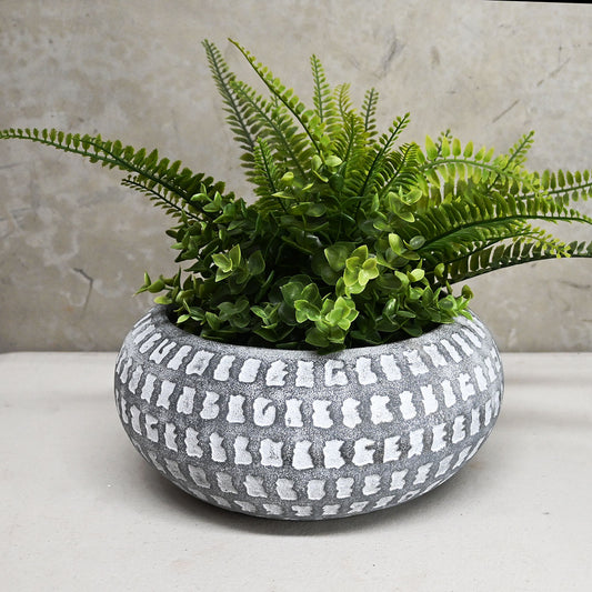 Dart Bowl Planter - Grey