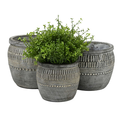 GeoLite Rim Planter - Granite