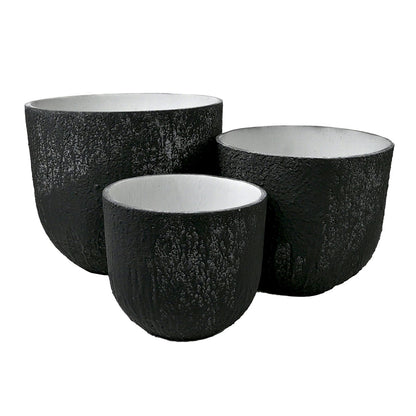 LimeCrete Egg Pot - Black