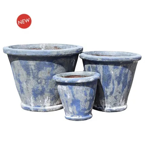 Annatto Cone S/3 Antique Blue